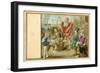 Trade Card Titled Crossing the Line-null-Framed Giclee Print