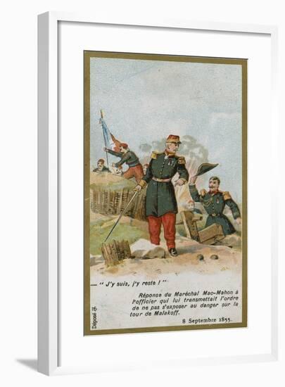 Trade Card with an Image Depicting Patrice De Mac-Mahon-null-Framed Giclee Print