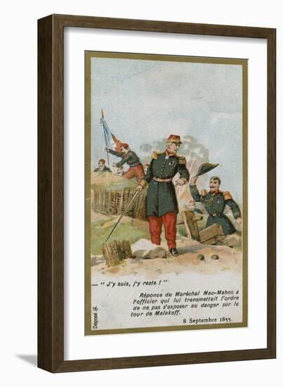 Trade Card with an Image Depicting Patrice De Mac-Mahon-null-Framed Giclee Print