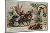 Trade Card with an Image Depicting the Battle of Villaviciosa-null-Mounted Giclee Print
