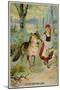 Trade Card with an Image of Little Red Riding Hood-null-Mounted Giclee Print