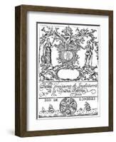 Trade Label of the South Sea Company, 18th Century-null-Framed Giclee Print