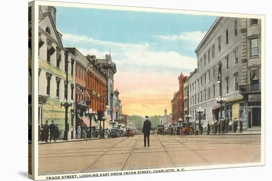 Trade Street, Charlotte, North Carolina-null-Stretched Canvas