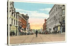 Trade Street, Charlotte, North Carolina-null-Stretched Canvas