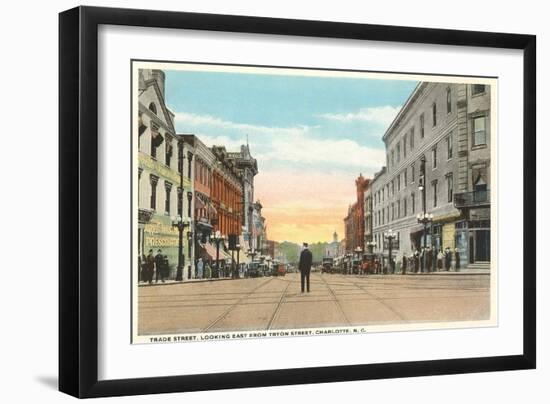 Trade Street, Charlotte, North Carolina-null-Framed Art Print