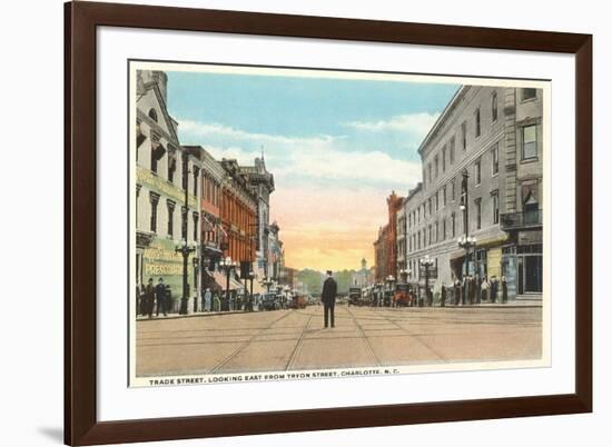 Trade Street, Charlotte, North Carolina-null-Framed Premium Giclee Print