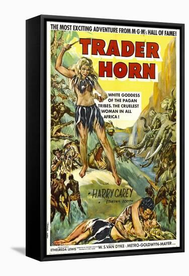 Trader Horn, Poster Art, 1931-null-Framed Stretched Canvas