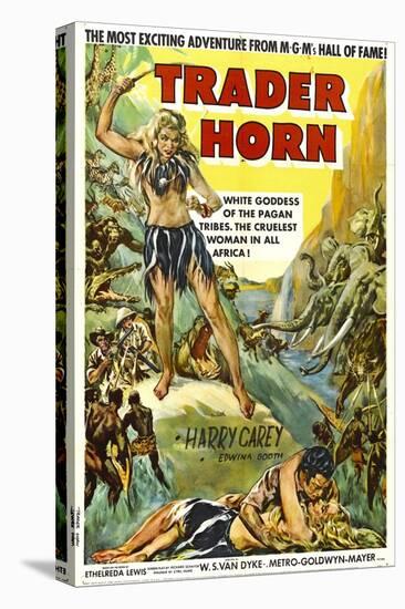 Trader Horn, Poster Art, 1931-null-Stretched Canvas
