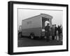 Traders Buying Bacon Direct from a Danish Bacon Wholesale Van, Kilnhurst, South Yorkshire, 1961-Michael Walters-Framed Photographic Print