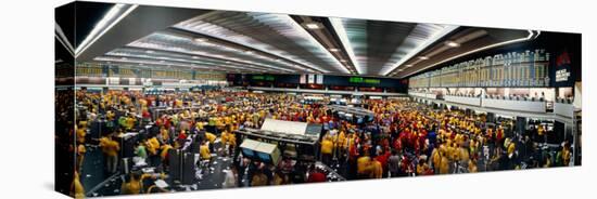 Traders in a Stock Market, Chicago Mercantile Exchange, Chicago, Illinois, USA-null-Stretched Canvas