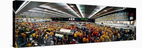 Traders in a Stock Market, Chicago Mercantile Exchange, Chicago, Illinois, USA-null-Stretched Canvas