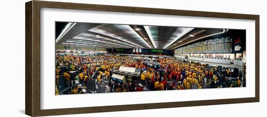 Traders in a Stock Market, Chicago Mercantile Exchange, Chicago, Illinois, USA-null-Framed Photographic Print