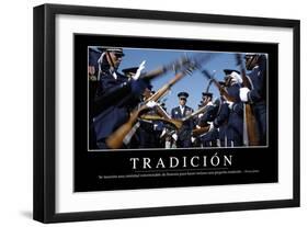 Tradición. Cita Inspiradora Y Póster Motivacional-null-Framed Photographic Print