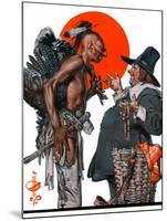 "Trading for a Turkey,"December 1, 1923-Joseph Christian Leyendecker-Mounted Giclee Print