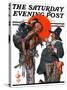 "Trading for a Turkey," Saturday Evening Post Cover, December 1, 1923-Joseph Christian Leyendecker-Stretched Canvas