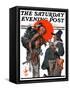 "Trading for a Turkey," Saturday Evening Post Cover, December 1, 1923-Joseph Christian Leyendecker-Framed Stretched Canvas