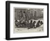 Trading in British America, Arrival of a Dog-Sleigh at Winnipeg Manitoba-Samuel Edmund Waller-Framed Giclee Print