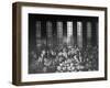 Trading in the "Grain Pit" at the Chicago Board of Trade-null-Framed Photographic Print