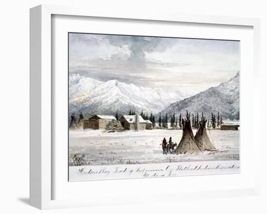 Trading Outpost, C1860-Peter Petersen Tofft-Framed Giclee Print