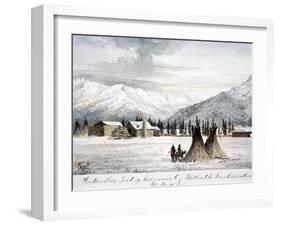 Trading Outpost, C1860-Peter Petersen Tofft-Framed Giclee Print