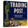 Trading Post Orange Label - Chandler Heights, AZ-Lantern Press-Stretched Canvas