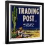 Trading Post Orange Label - Chandler Heights, AZ-Lantern Press-Framed Art Print