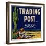 Trading Post Orange Label - Chandler Heights, AZ-Lantern Press-Framed Art Print