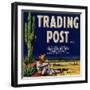 Trading Post Orange Label - Chandler Heights, AZ-Lantern Press-Framed Art Print