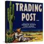 Trading Post Orange Label - Chandler Heights, AZ-Lantern Press-Stretched Canvas