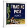 Trading Post Orange Label - Chandler Heights, AZ-Lantern Press-Framed Art Print