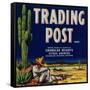 Trading Post Orange Label - Chandler Heights, AZ-Lantern Press-Framed Stretched Canvas