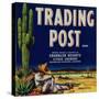 Trading Post Orange Label - Chandler Heights, AZ-Lantern Press-Stretched Canvas