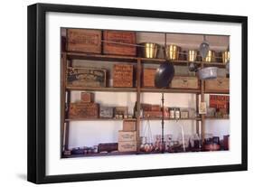 Trading Post Reconstructed at Fort Laramie on the Oregon Trail, Wyoming-null-Framed Photographic Print