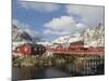 Tradition fishing huts, A i Lofoten, Moskenesoya. Lofoten Islands. Norway-Martin Zwick-Mounted Photographic Print