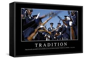 Tradition: Motivationsposter Mit Inspirierendem Zitat-null-Framed Stretched Canvas