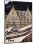 Traditional Architecture and Vessel of Bergen, Norway-Michele Molinari-Mounted Photographic Print
