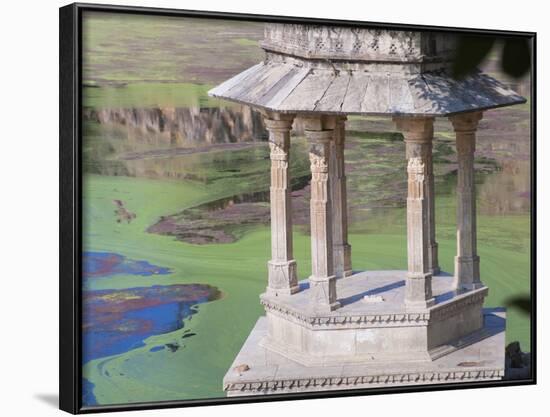 Traditional Architecture by Indhar Lake, Udaipur, Rajasthan, India-Keren Su-Framed Photographic Print