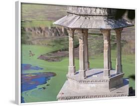 Traditional Architecture by Indhar Lake, Udaipur, Rajasthan, India-Keren Su-Framed Photographic Print