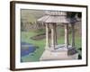 Traditional Architecture by Indhar Lake, Udaipur, Rajasthan, India-Keren Su-Framed Photographic Print