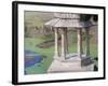 Traditional Architecture by Indhar Lake, Udaipur, Rajasthan, India-Keren Su-Framed Photographic Print