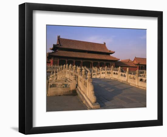 Traditional Architecture in Forbidden City, Beijing, China-Keren Su-Framed Photographic Print