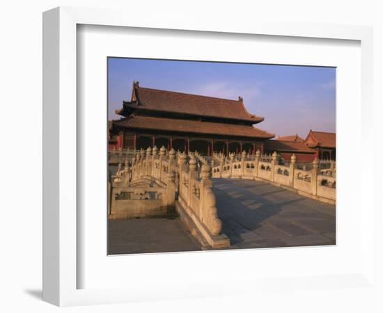 Traditional Architecture in Forbidden City, Beijing, China-Keren Su-Framed Photographic Print