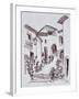 Traditional architecture in Saint-Guilhem-Le-Desert, France.-Richard Lawrence-Framed Photographic Print