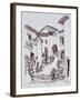 Traditional architecture in Saint-Guilhem-Le-Desert, France.-Richard Lawrence-Framed Photographic Print