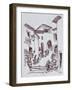 Traditional architecture in Saint-Guilhem-Le-Desert, France.-Richard Lawrence-Framed Photographic Print