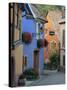 Traditional Architecture of Neidermorschwir, Alsace, France-John Miller-Stretched Canvas