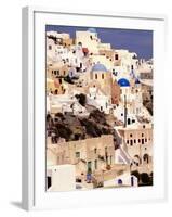 Traditional Architecture on Santorini, Greece-Keren Su-Framed Photographic Print