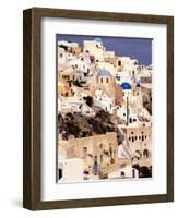 Traditional Architecture on Santorini, Greece-Keren Su-Framed Photographic Print