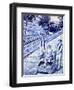 Traditional Azulejos Tiles, Funchal, Madiera, Portugal-Kymri Wilt-Framed Photographic Print