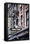 Traditional Barber Shop Sign, Manhattan, New York City-George Oze-Framed Stretched Canvas